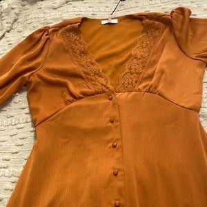 Orange dress country